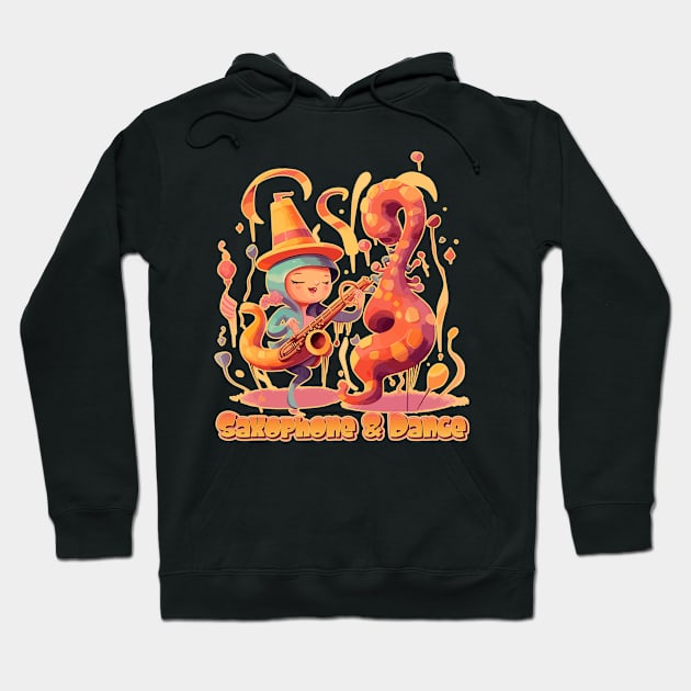 Saxophone and Dance, Baby! Hoodie by DanielLiamGill